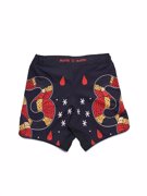MANTO CORAL FIGHT SHORTS-black